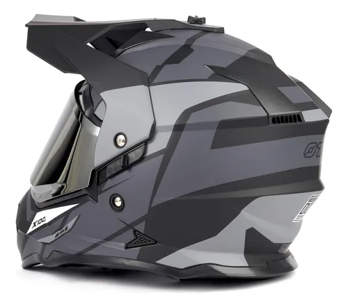 Casco De Motocicleta Dual Sport Certificado De Orthrus Dot D