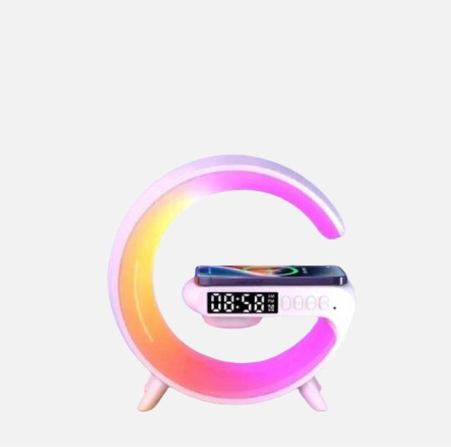 Cargador Inalámbrico, Lámpara, Reloj-despertador G63 (Usado)
