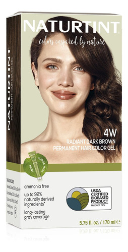 Naturtint Tinte Permanente Para El Cabello, 4 W, Marrón Os.