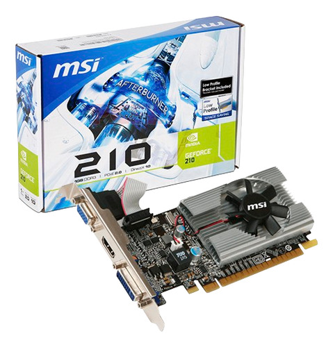 Placa Msi Vga Geforce N210-md1g/d3 Hdmi/dvi/vga 1 Gb Ddr3
