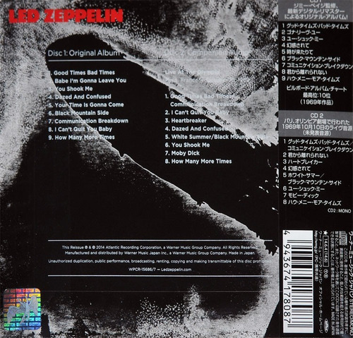 Cd Led Zeppelin / Led Zeppelin (1969) Deluxe Edition 2 Cd