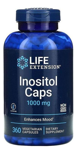 Life Extension Inositol Caps 360 Cápsulas De 1000 Mg C/u