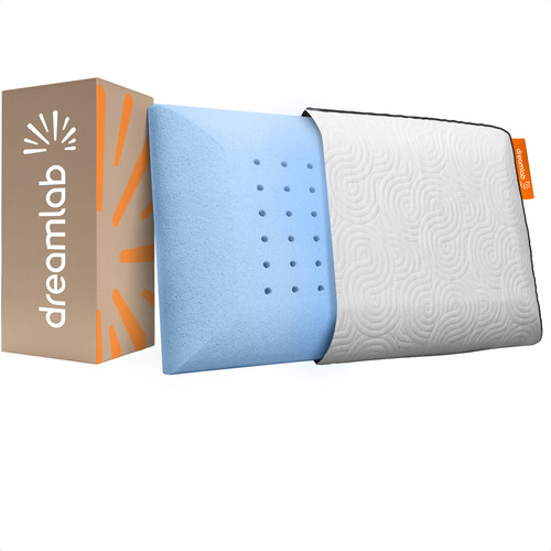 Almohada Memory Foam Blue Gel Dreamlab Estándar Color Azul