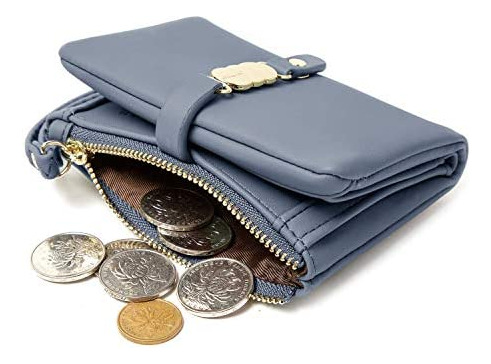 Aoxonel Carteras Para Mujer, Pequeña Pulsera Plegable Rfid,