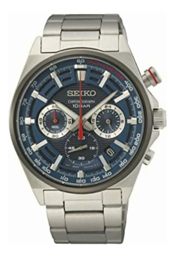 Relógio masculino Seiko Chronograph SSB407p1 em aço inoxidável Y