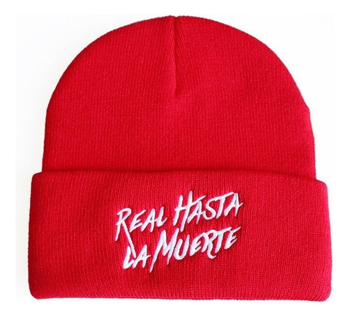 Vestido Real Hasta La Muerte Bordado Gorra De Punto De Lana