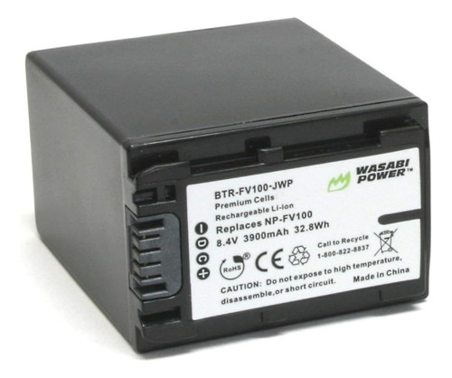 Wasabi Power Batería Np-fv100 ( Mah) Compatible Cond.