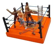 Comprar Ring De Lucha Libre Con 4 Muñecos Luchadores Con Accesorios