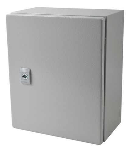 Gabinete Acero Intemperie Con Llave 25x30x15 Cm Precision Color Gris