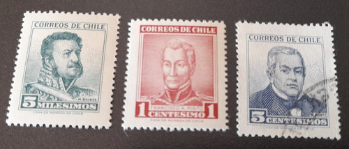 Sello Postal - Chile - Personajes 1960