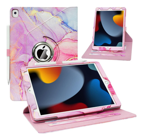 Funda iPad Zonefoker 10.2 9th/8va/7ma Gen/marble Rose Gold