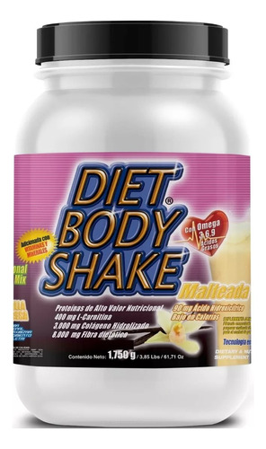 Diet Body Shake 1,750gr Malteada Dietética Bajar De Peso Gca