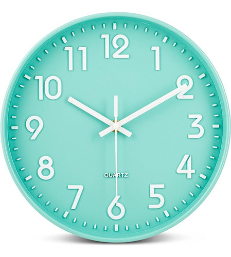 Bernhard Products Reloj De Pared Verde Espuma De Mar De 10