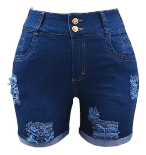 Short Mujer Mezclilla  Bermuda Talla Extra Jeans Pantalon 