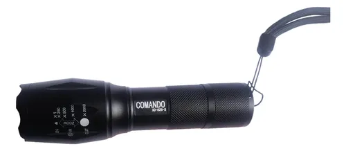 Linterna Swat De Pila Aa 3.7 Con Zoom Aluminio Recargable