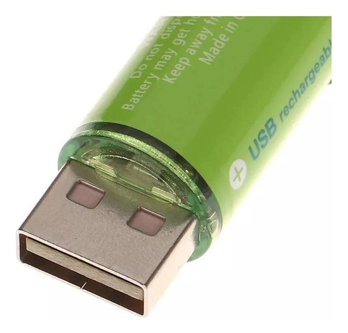 Baterias Recargables Aa Usb 1800wh 1.5v 2 Piezas Doble A
