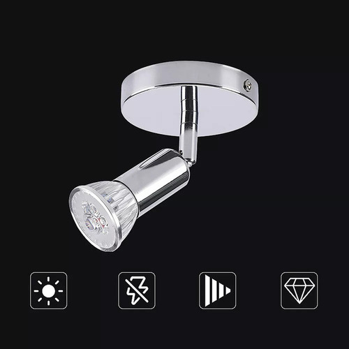 Aplique Led Redondo 5w Con Reflector Decorativo