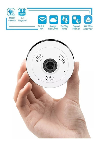 Camara Ip 360° Wifi Inalambrica V380 Facil Instalación 960p