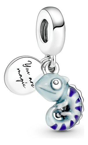 Charm Colgante Camaleon Que Cambia De Color Pandora Original Azul Acua