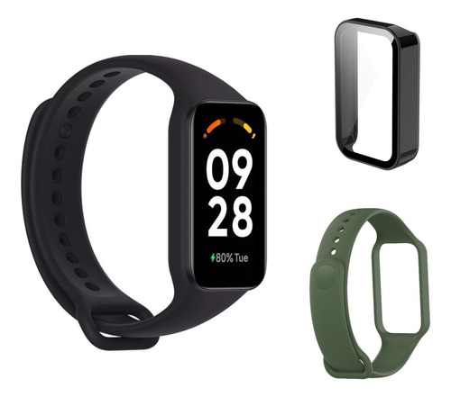  Xiaomi Smart Band 8 Active  + Pulsera + Funda Negra