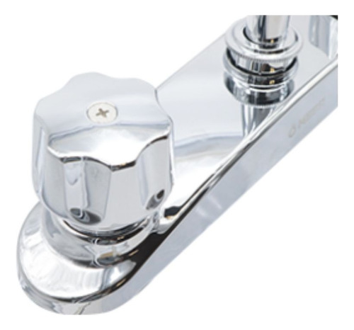 Mezcladora Flexible Cnx Fregadero Cromado Color Plateado