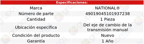 Retén Eje Transmisión Std National C30 Pickup 1961_1965