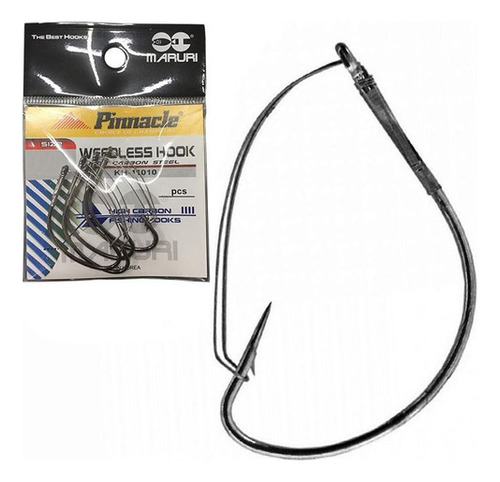 Anzol Anti Enrosco Pinnacle Weedless Hook 2/0 Cart C/ 05 Pçs