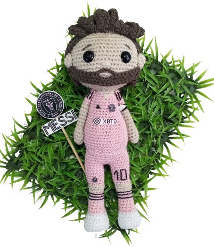 Messi Inter Miami Tejido Amigurumi 