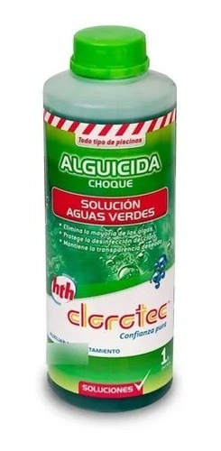 Alguicida Choque Elimina Algas X 1 Litro Clorotec