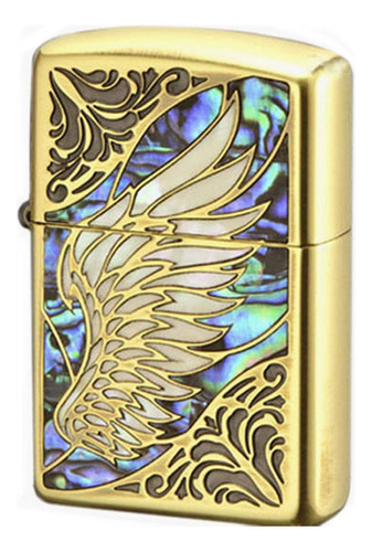 Armor Case Wing Arabesque Shell Inlay Ambos Lados Grabado Ja