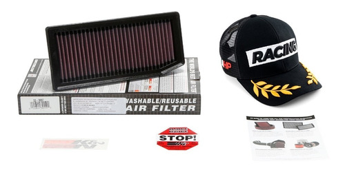 Filtro De Ar Renault Sandero Rs 2.0 33-3007 K&n Brinde Bone