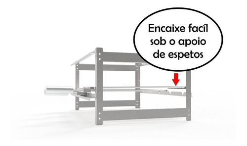 Imagem 4 de 7 de Suporte Fixo Inox P/ Churrasqueira 5 + 3 Grelhas Argentinas