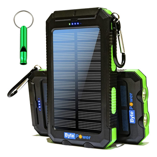 Cargador Solar Power Bank Mah, Cargador Solar Portátil Con B