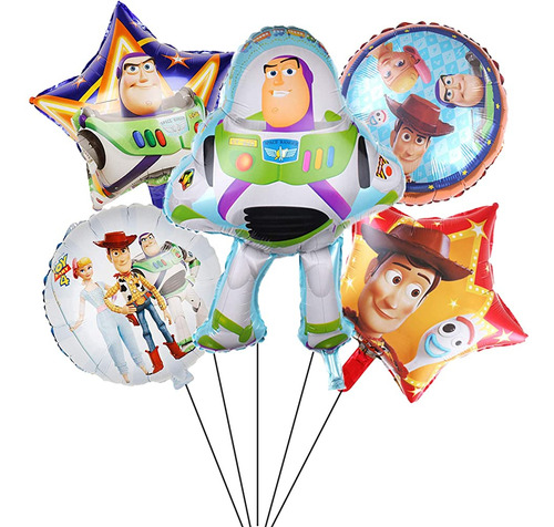 Toy Game Story Party Balloons Supplies 5pcs Toy Story Balloo