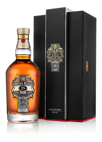 Chivas Regal 25 Años Whisky Escocés Botella 700 Ml + Estuche