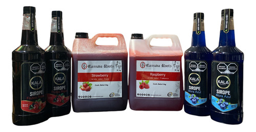 Kit Jarabes Kala Y Cassava Roots Bebida Frappé Y Cóctel