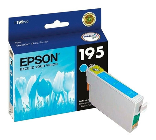 Cartucho Epson T195 Cian Xp-201/101/211 4ml T195220-al / /vc