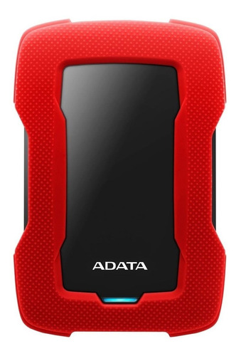 Imagen 1 de 3 de Disco duro externo Adata AHD330-1TU31 1TB rojo