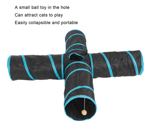 Bolsa De Almacenamiento Plegable Cat Tunnel Toy Pet Play Con