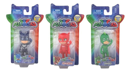 Toptoys2u Bargain Bundles P J Masks - Juego De 3 Figuras Ar.