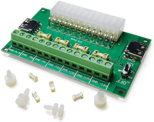 Psu Breakout Board Fuente De Alimentación Atx Dc 12v 5...