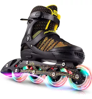 Patines Lineales Papaison 310 Tallas 31-39 - Negro