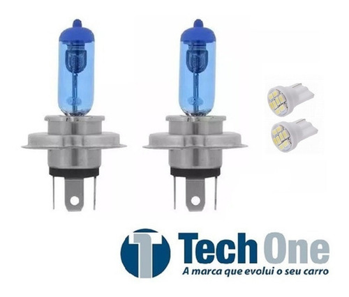 Imagem 3 de 3 de Kit 4 Lampadas Brancas Farol+ Lanterna Gm Prisma 2007 A 2012