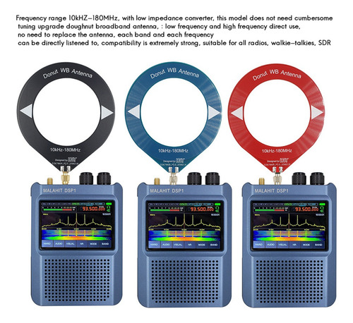 Antena Mini Loop De 10 Khz-180 Mhz Con Cobertura De Todas La