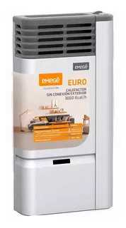 Calefactor Emege Euro 3130 Sce 3000 Kcal/h Multigas. Color Gris