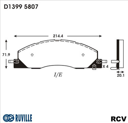 Balatas Disco Delantera Para Ram Ram4000 2013