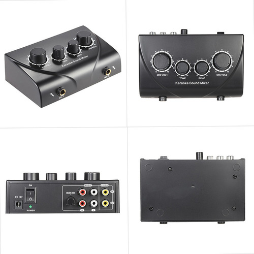 Mezclador De Sonido, Entradas De Sonido Para Karaoke Con Mic
