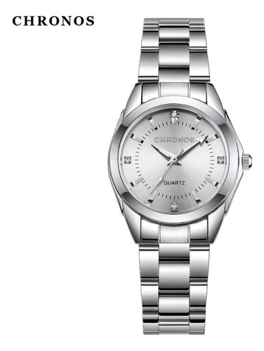 Reloj De Mujer Impermeable De Lujo Chronos