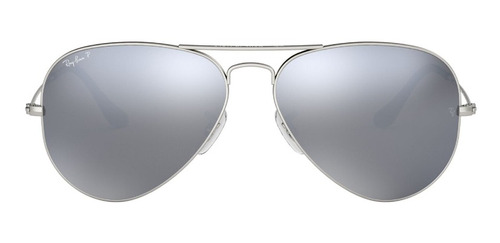 Lentes De Sol Aviator Grey Mirror Polarizados Ray-ban