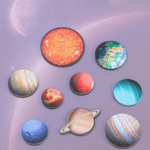 Nuevo Rompecabezas Juego De Mesa For Aprender Planetas